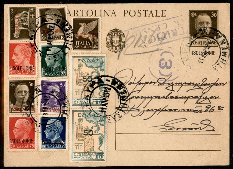 Italia / Occupazioni II Guerra Mondiale / Isole Jonie / Posta Ordinaria + Aerea