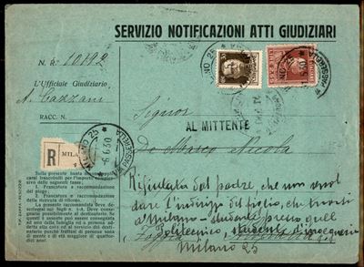 Italia / Regno / Vittorio Emanuele III / Posta Ordinaria
