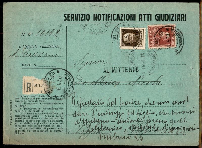 Italia / Regno / Vittorio Emanuele III / Posta Ordinaria