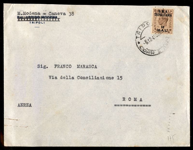 Italia / Occupazioni Straniere delle Colonie / Occupazione Britannica / b.M.a./b.a. Tripolitania ...