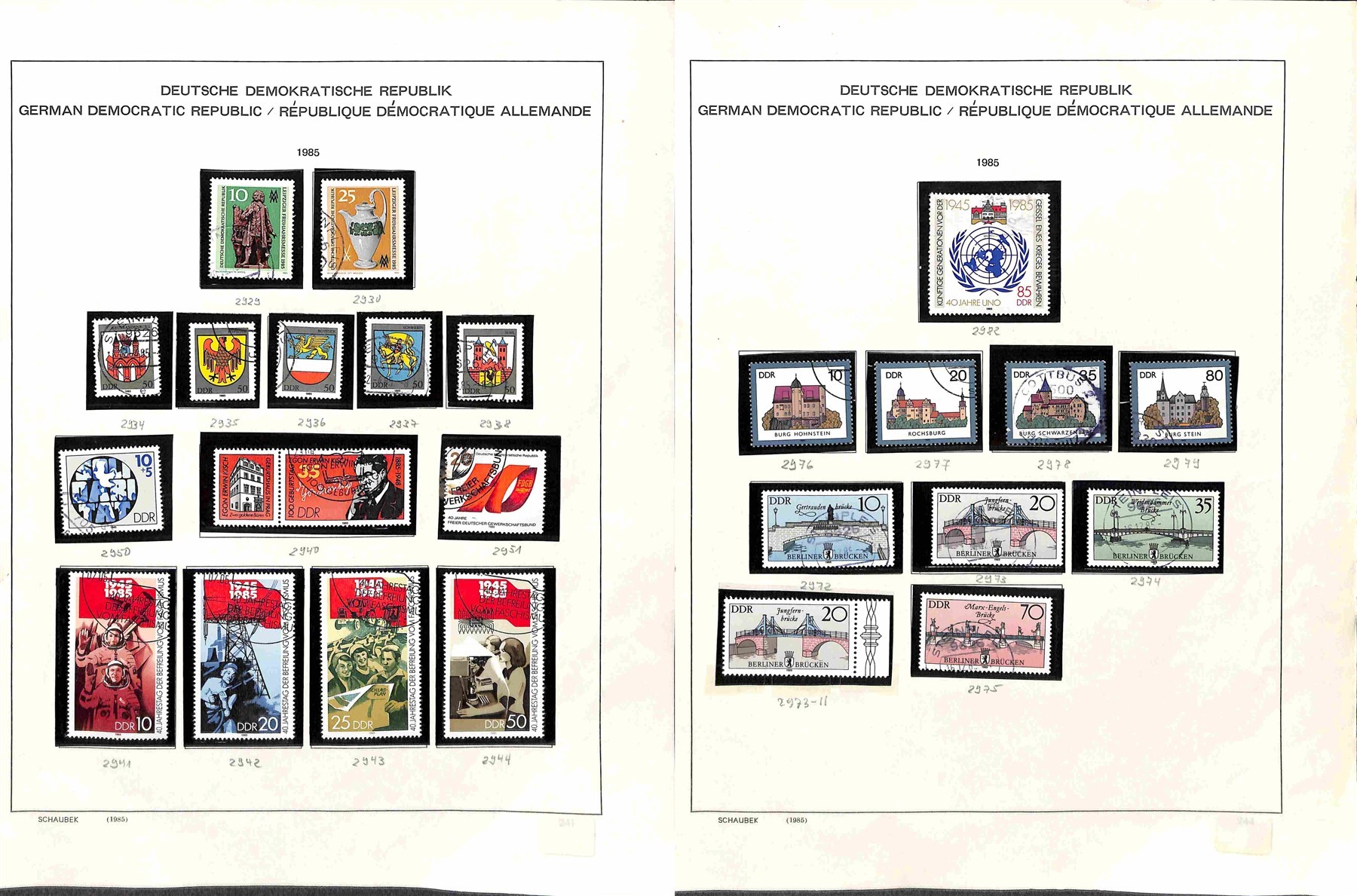 Germania / Ddr / Posta Ordinaria