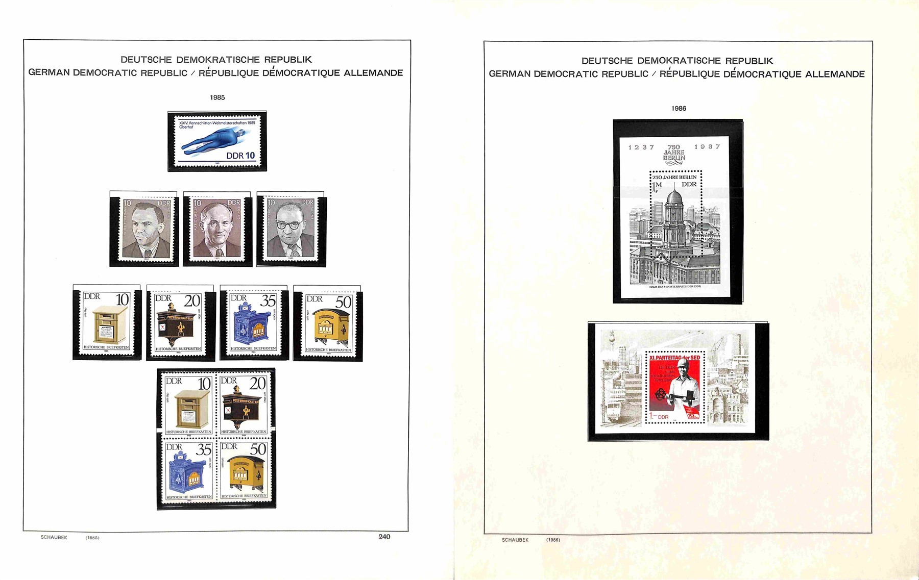 Germania / Ddr / Posta Ordinaria