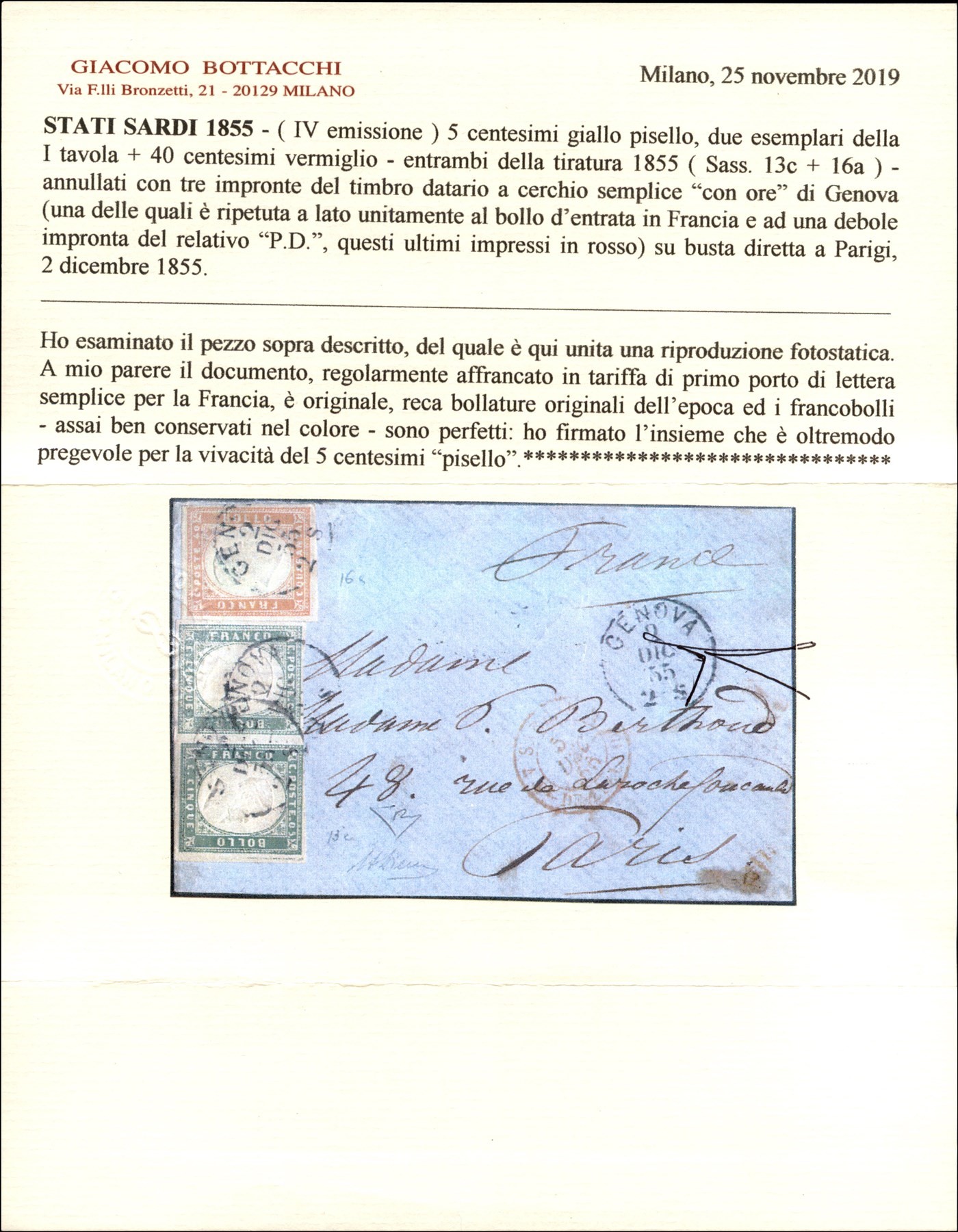 Italia / Antichi Stati Italiani / Sardegna / Posta Ordinaria