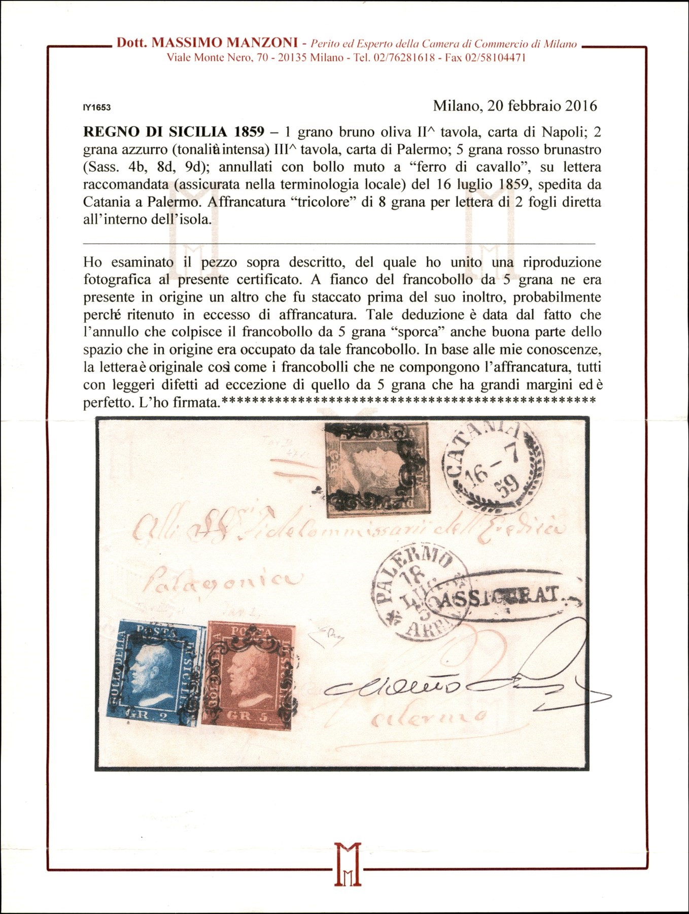Italia / Antichi Stati Italiani / Sicilia / Posta Ordinaria