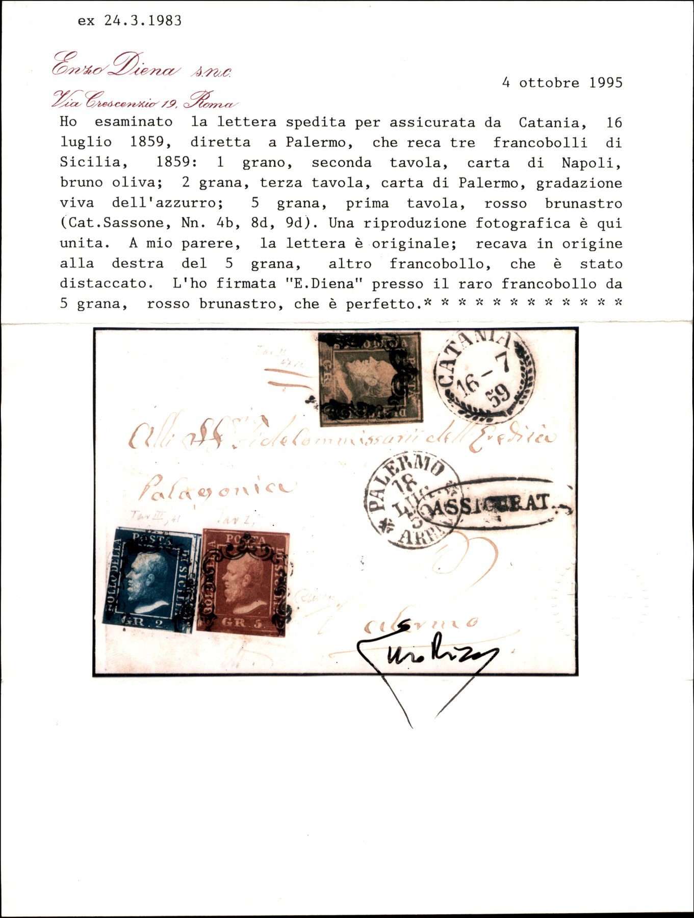 Italia / Antichi Stati Italiani / Sicilia / Posta Ordinaria