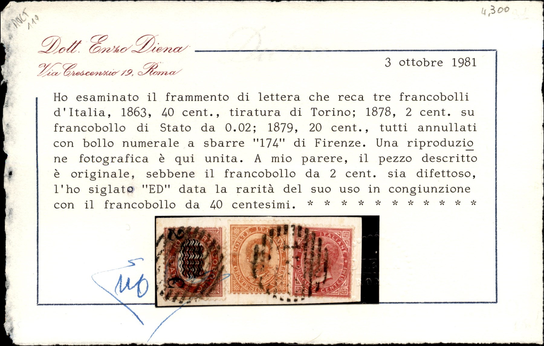 Italia / Regno / Posta Ordinaria