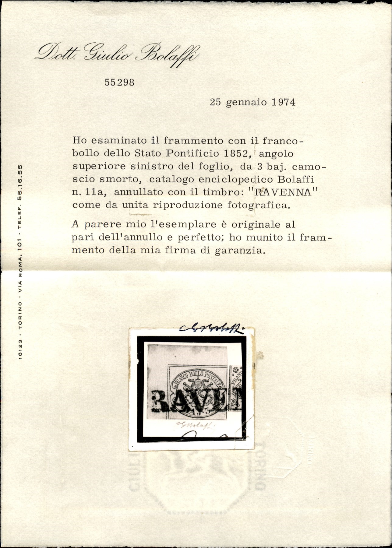 Italia / Antichi Stati Italiani / Stato Pontificio / Posta Ordinaria