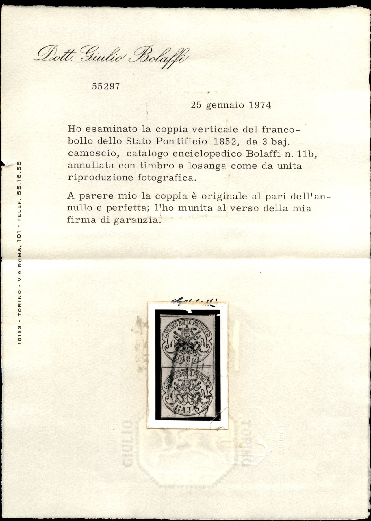 Italia / Antichi Stati Italiani / Stato Pontificio / Posta Ordinaria
