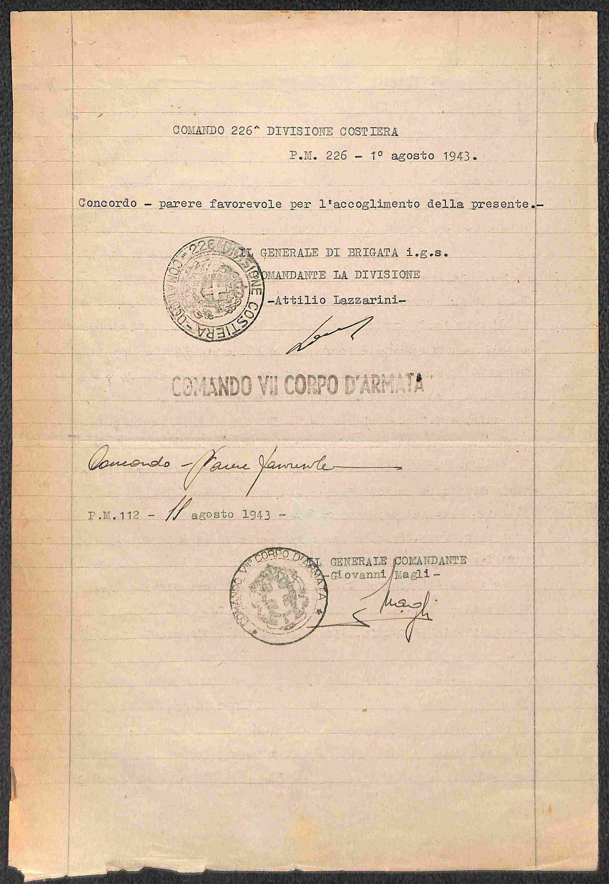 Italia / Regno / Vittorio Emanuele III / Posta Militare