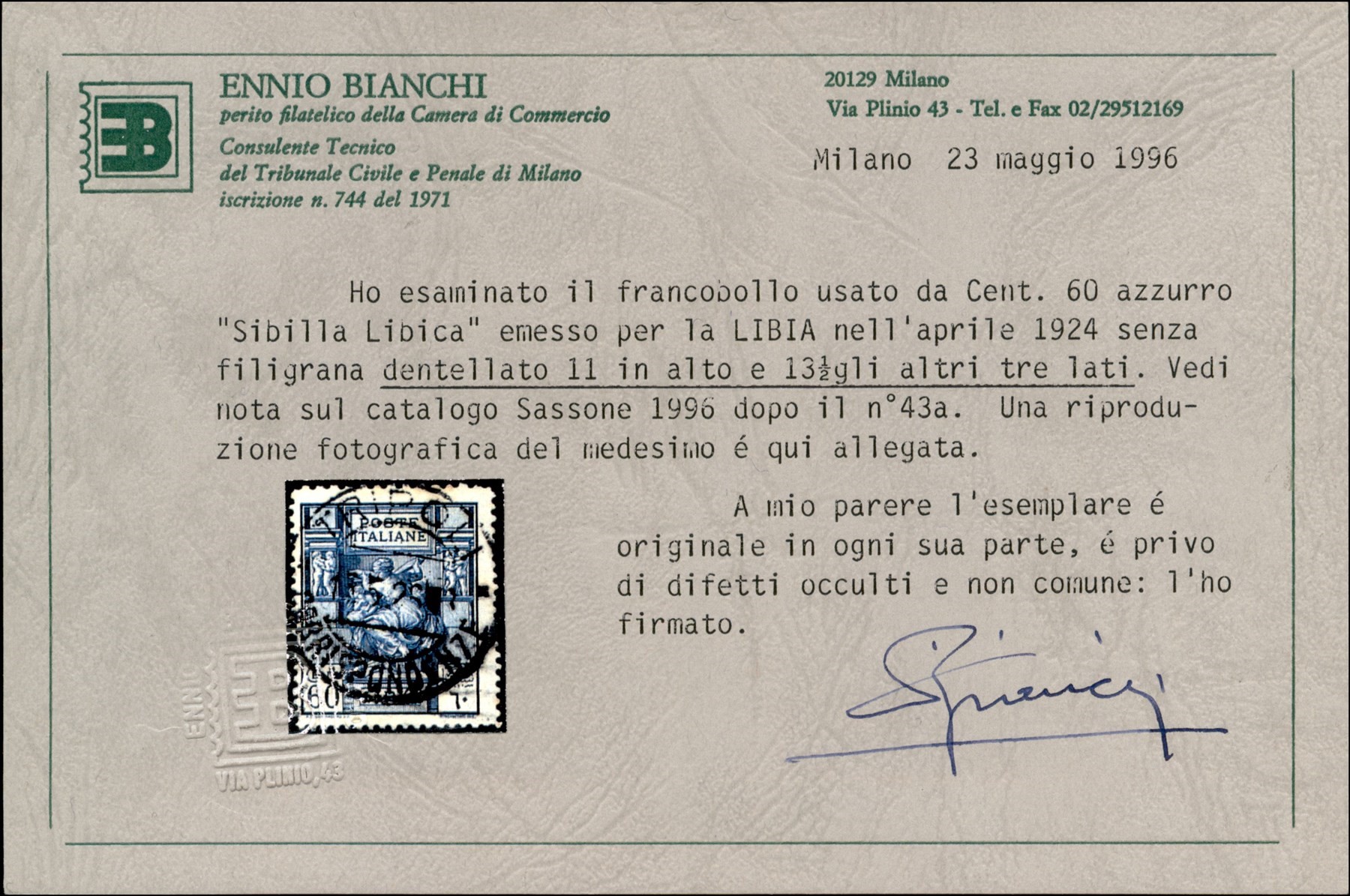 Italia / Colonie / Libia / Posta Ordinaria