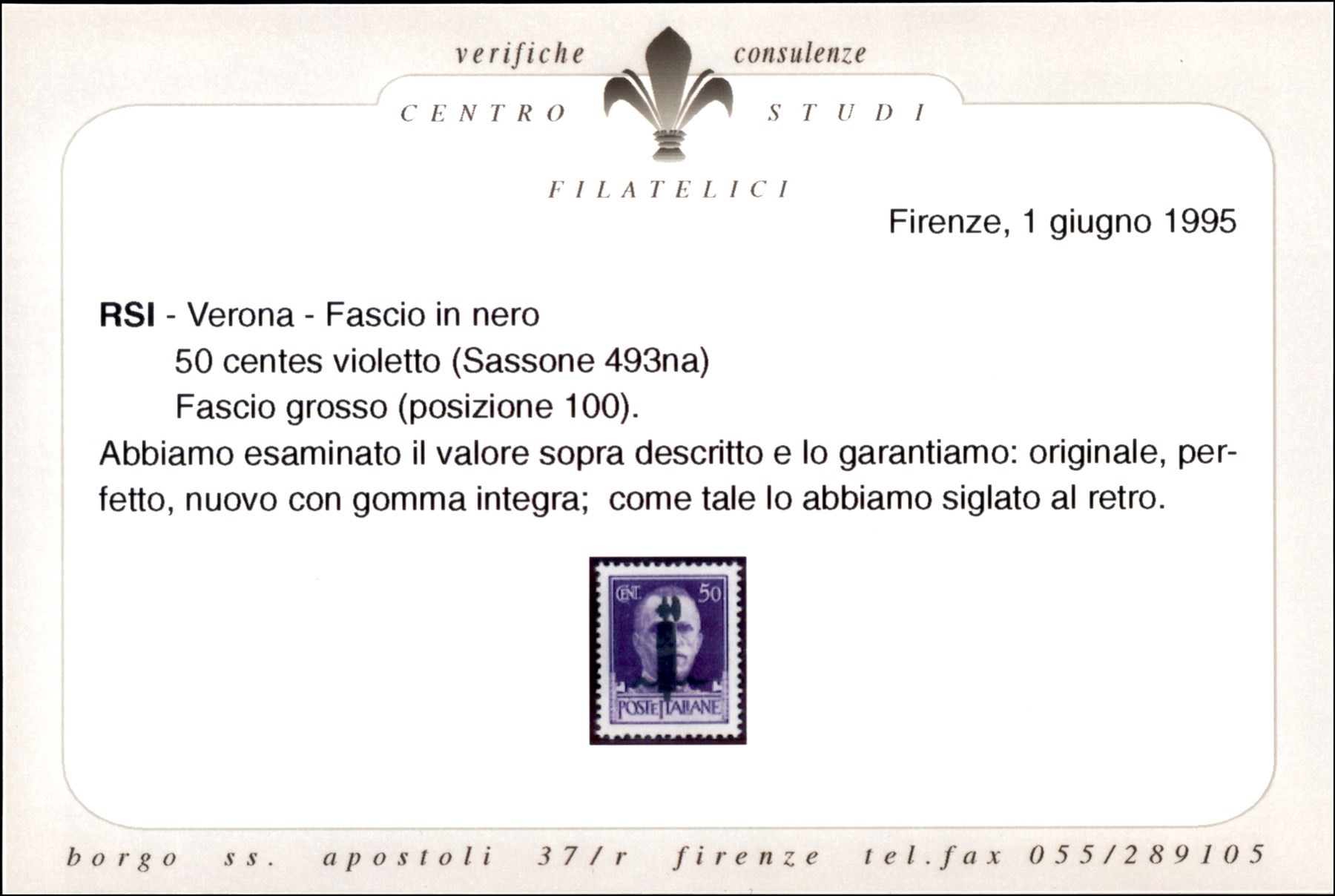 Italia / Rsi / Provvisori / Posta Ordinaria