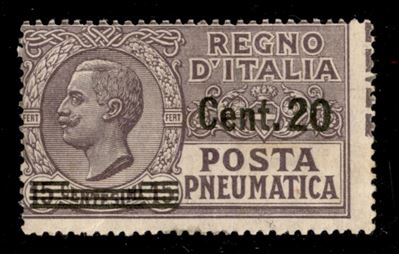 Italia / Regno / Vittorio Emanuele III / Posta Pneumatica