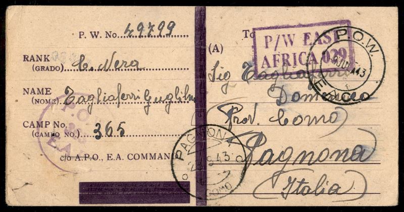 Italia / Regno / Vittorio Emanuele III / Posta Militare