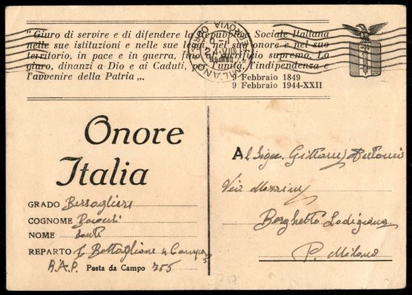 ITALIA / RSI / Posta ordinaria