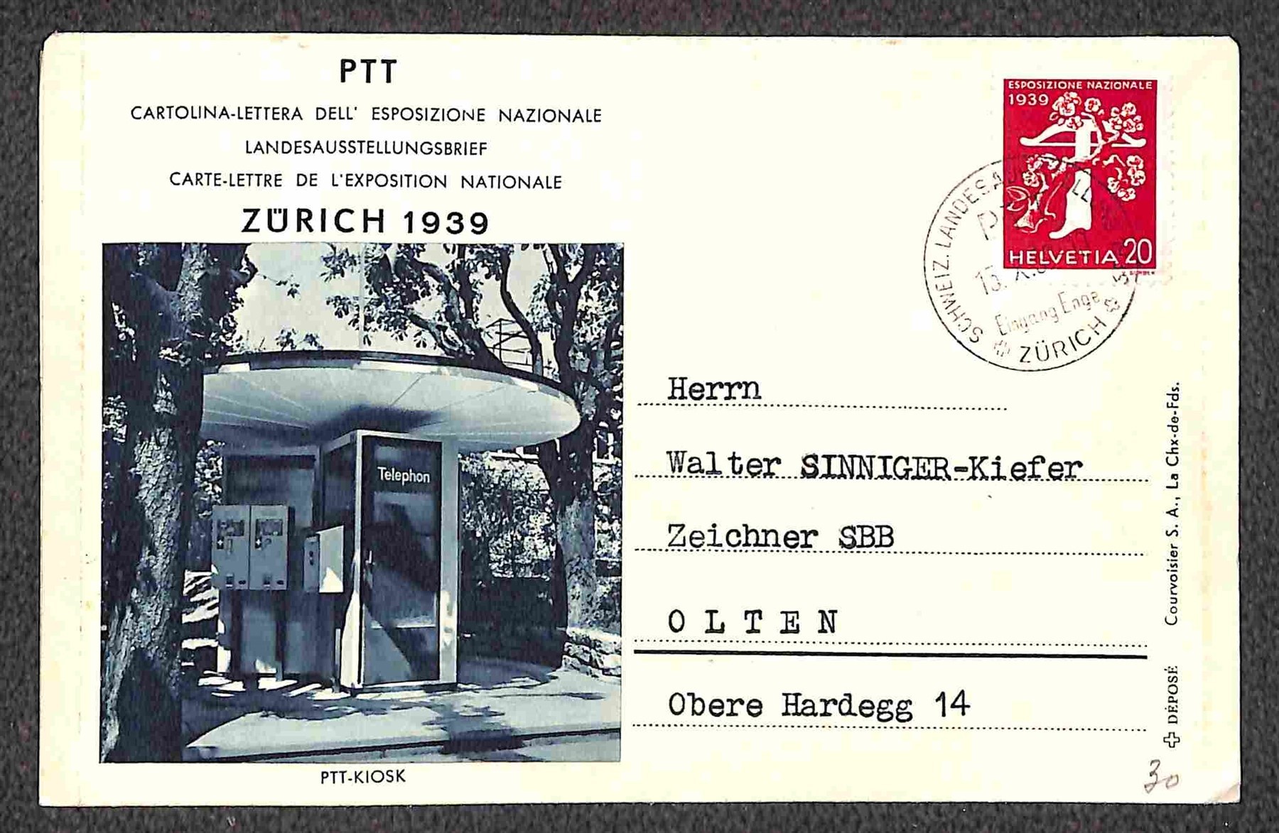 Svizzera / Posta Ordinaria