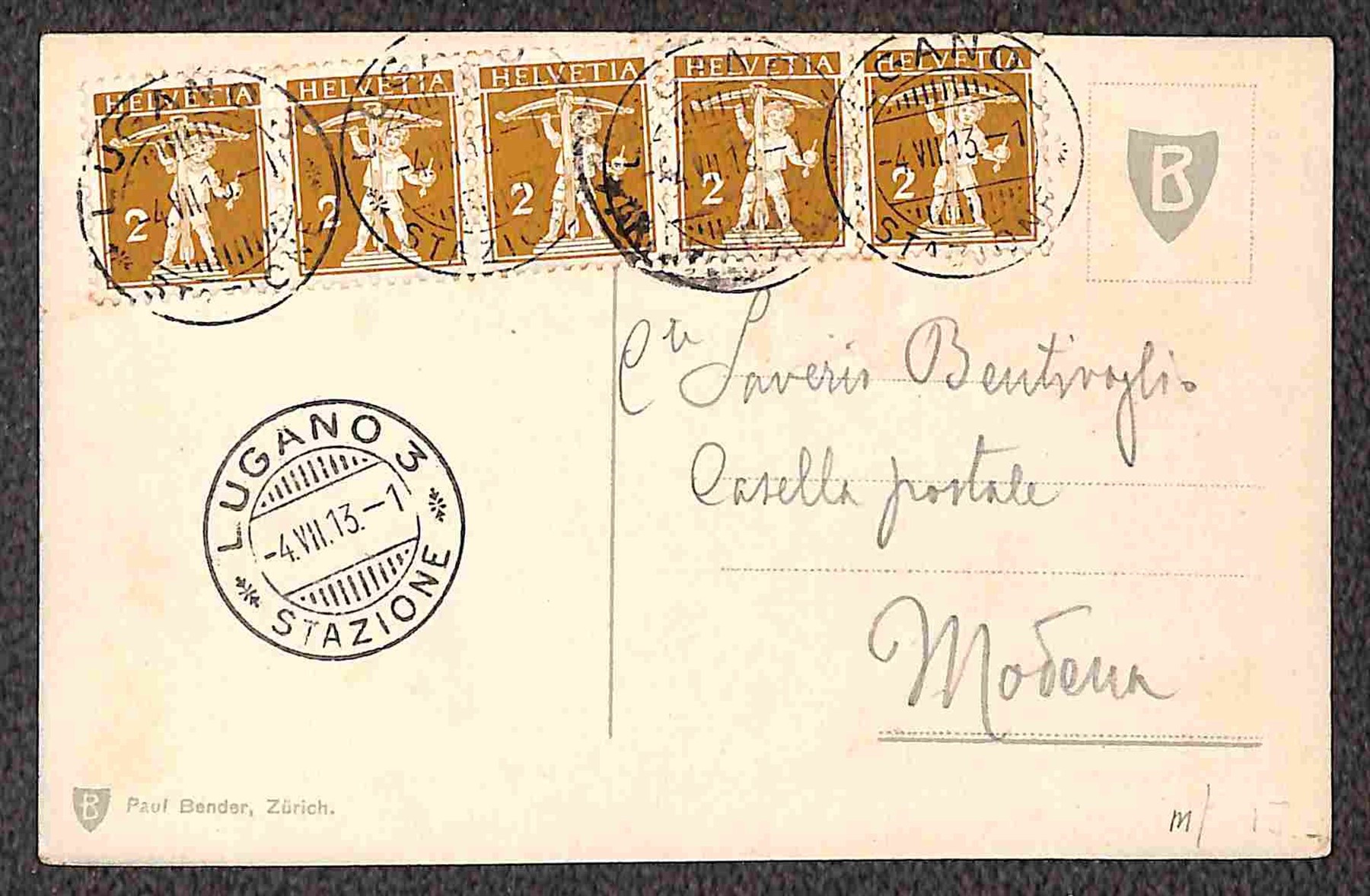 SVIZZERA / Posta ordinaria