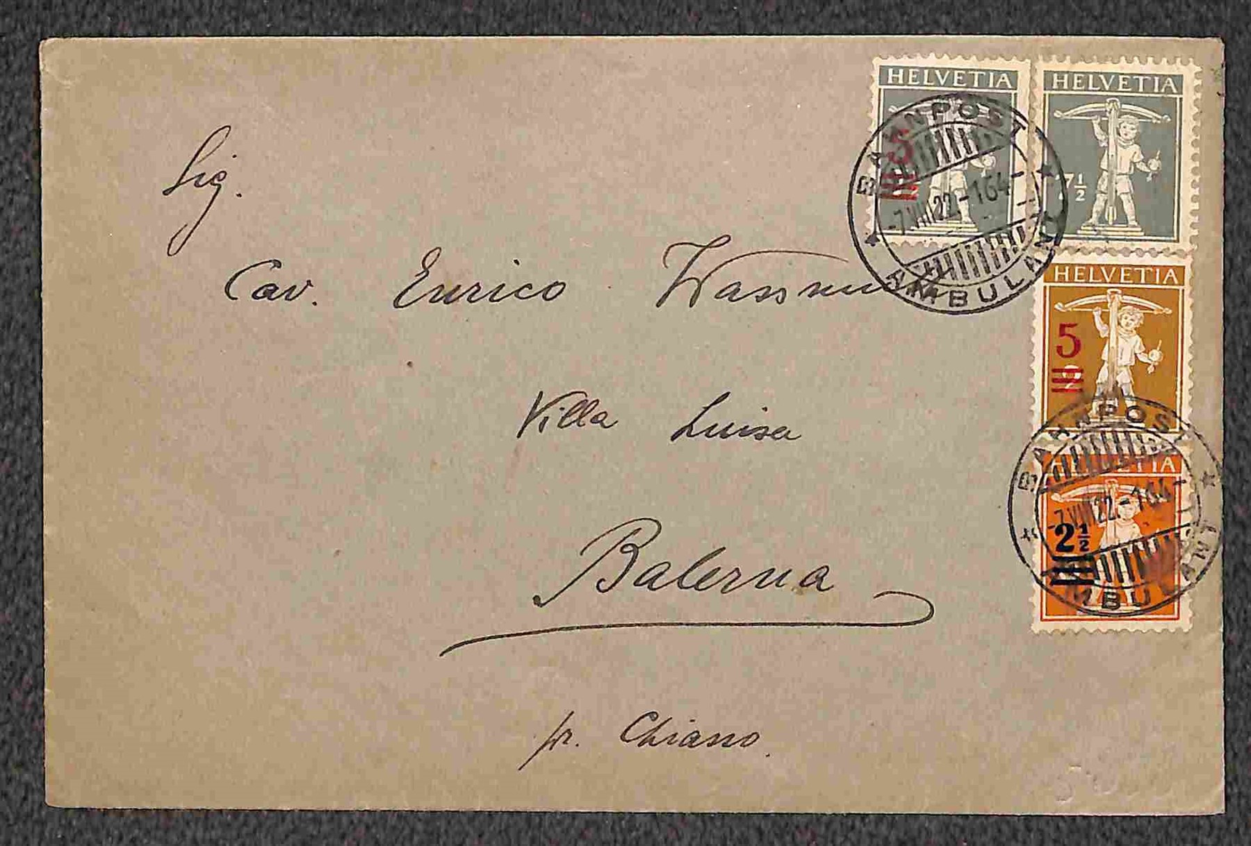 SVIZZERA / Posta ordinaria