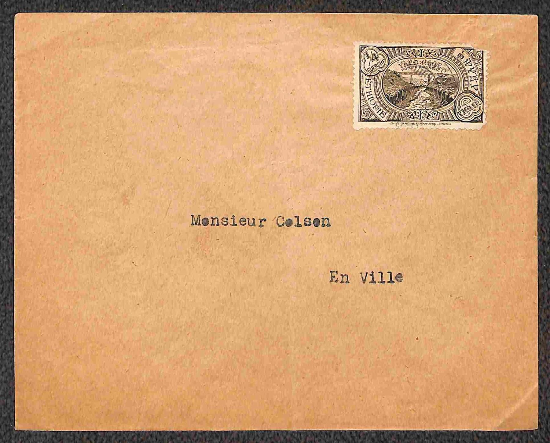 ETIOPIA / Posta ordinaria