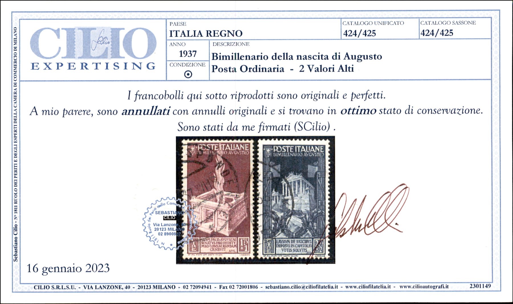 Italia / Regno / Vittorio Emanuele III / Posta Ordinaria
