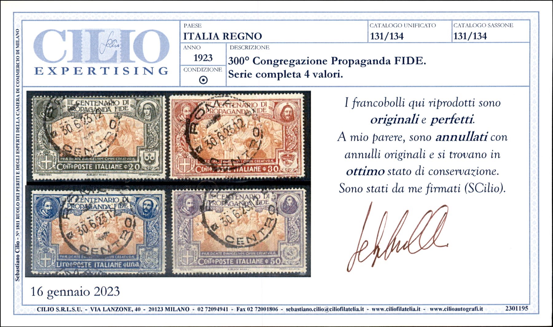 Italia / Regno / Vittorio Emanuele III / Posta Ordinaria