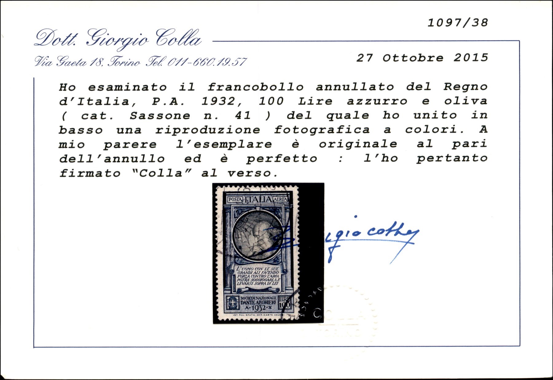 Italia / Regno / Vittorio Emanuele III / Posta Aerea