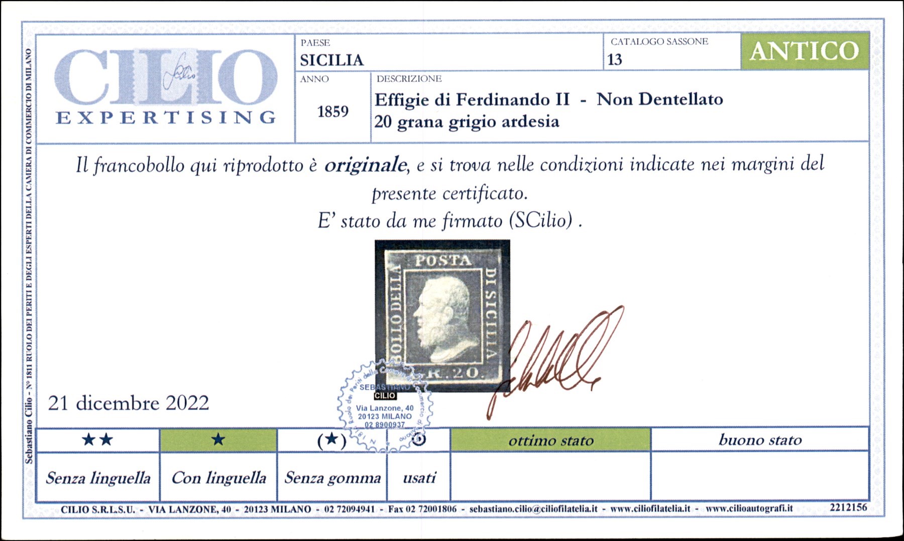 Italia / Antichi Stati Italiani / Sicilia / Posta Ordinaria