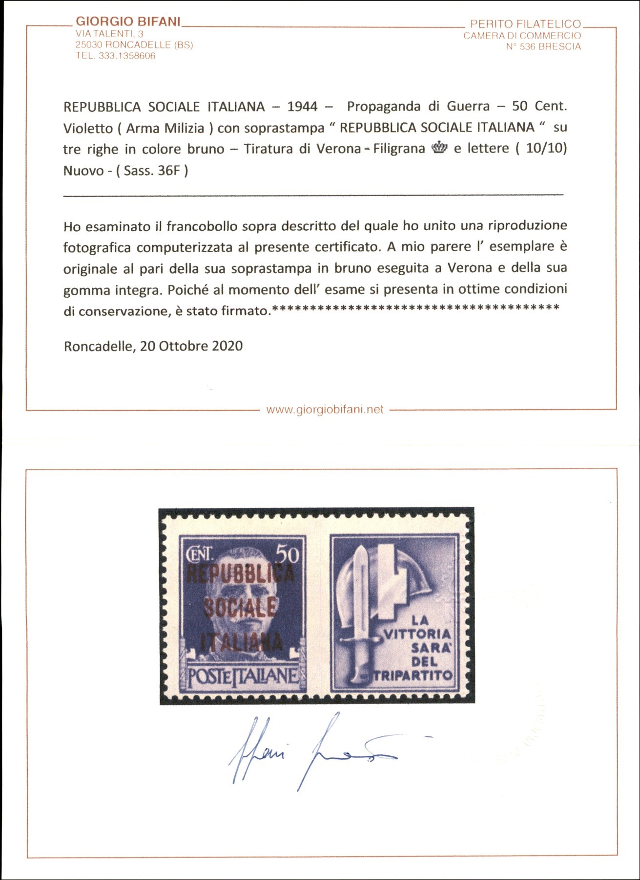 Italia / Rsi / Provvisori / Propaganda di Guerra