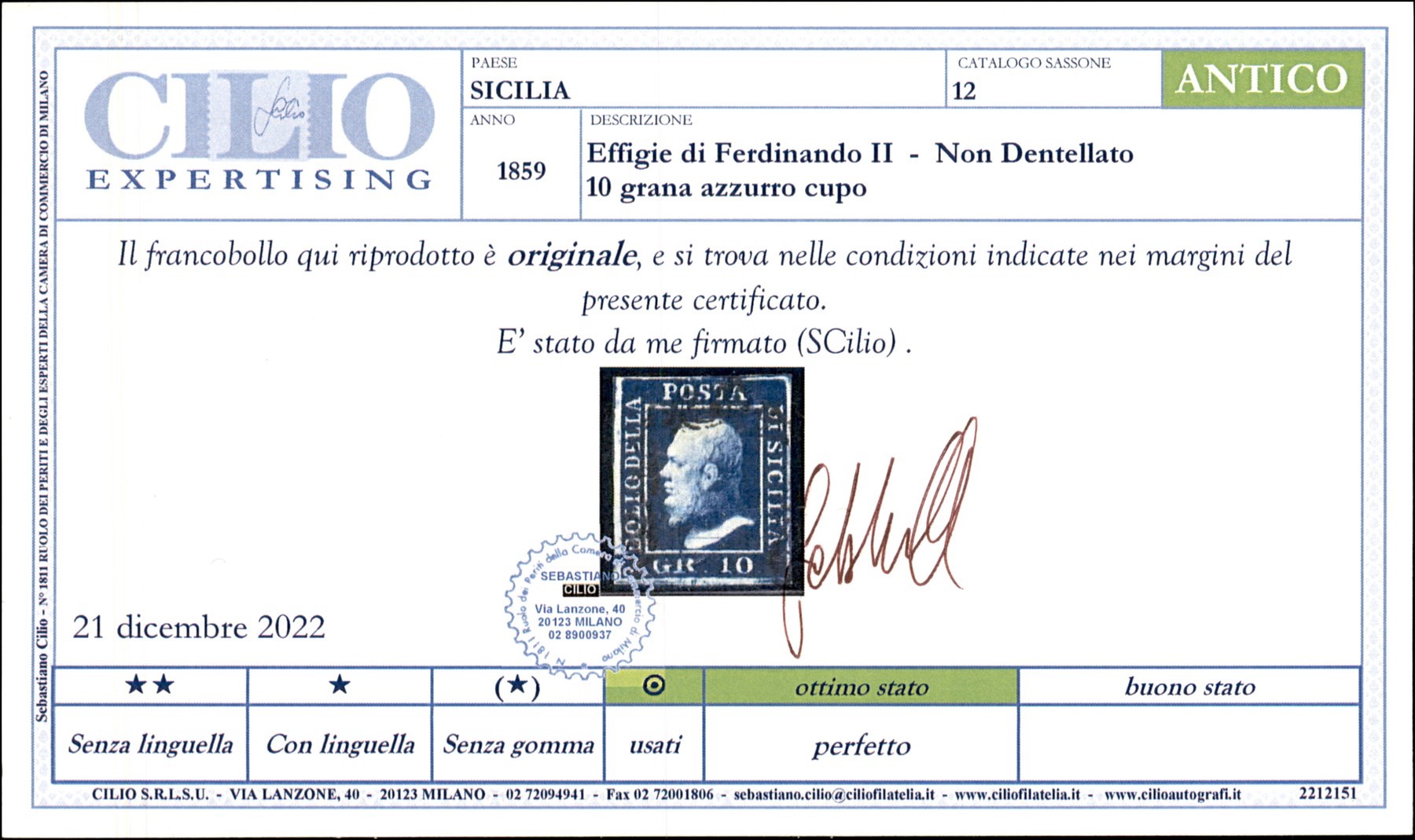 Italia / Antichi Stati Italiani / Sicilia / Posta Ordinaria