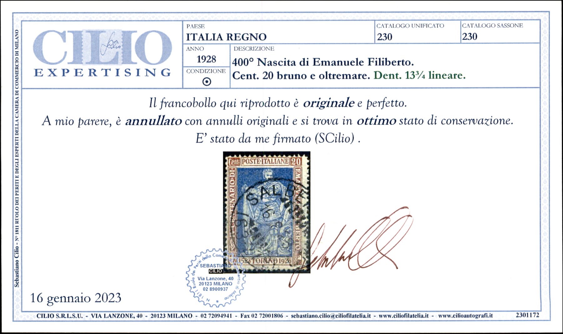 Italia / Regno / Vittorio Emanuele III / Posta Ordinaria