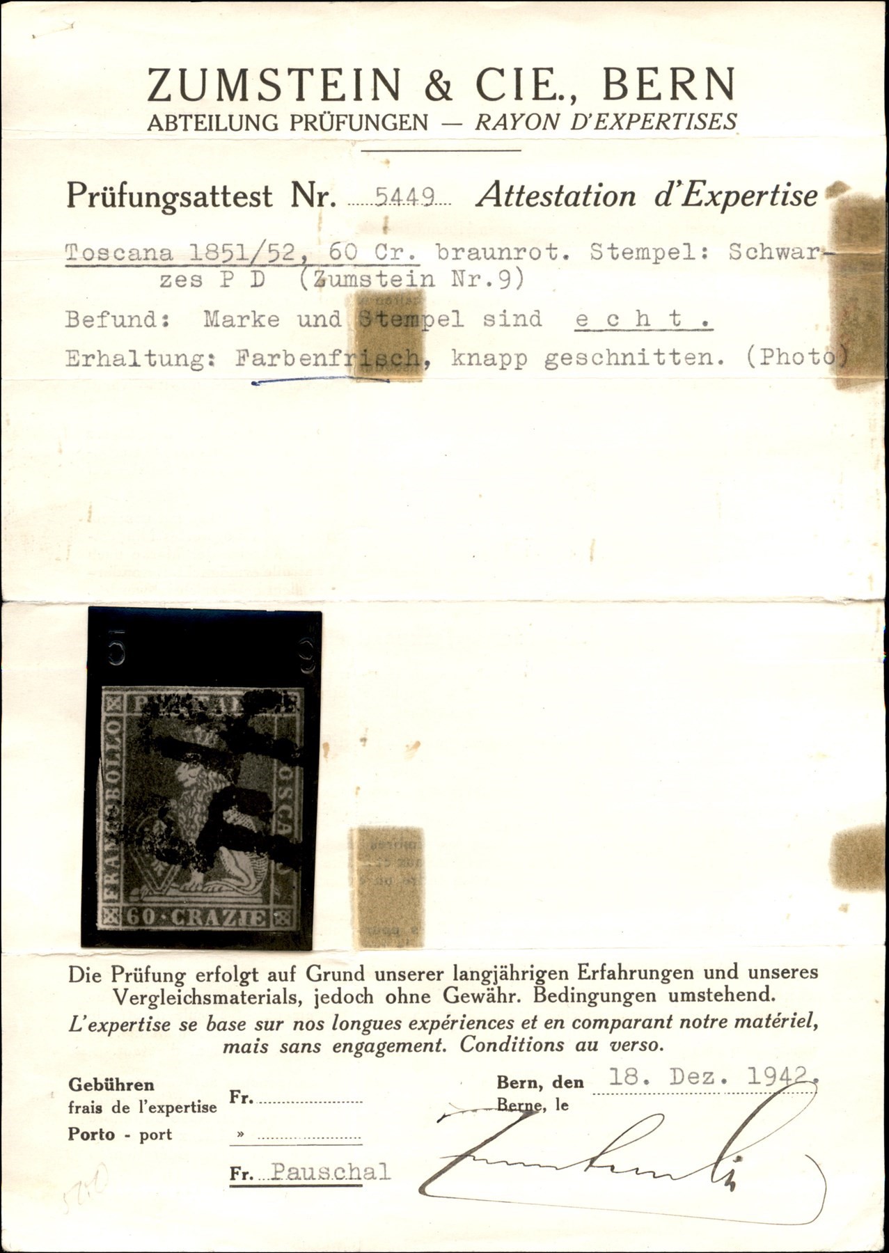 ITALIA / Antichi Stati Italiani / Toscana / Posta ordinaria