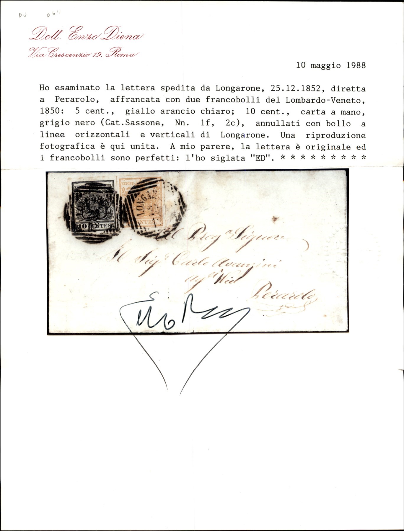 ITALIA / Antichi Stati Italiani / Lombardo Veneto / Posta ordinaria