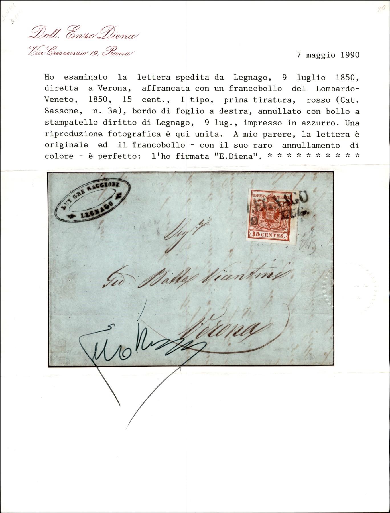 ITALIA / Antichi Stati Italiani / Lombardo Veneto / Posta ordinaria