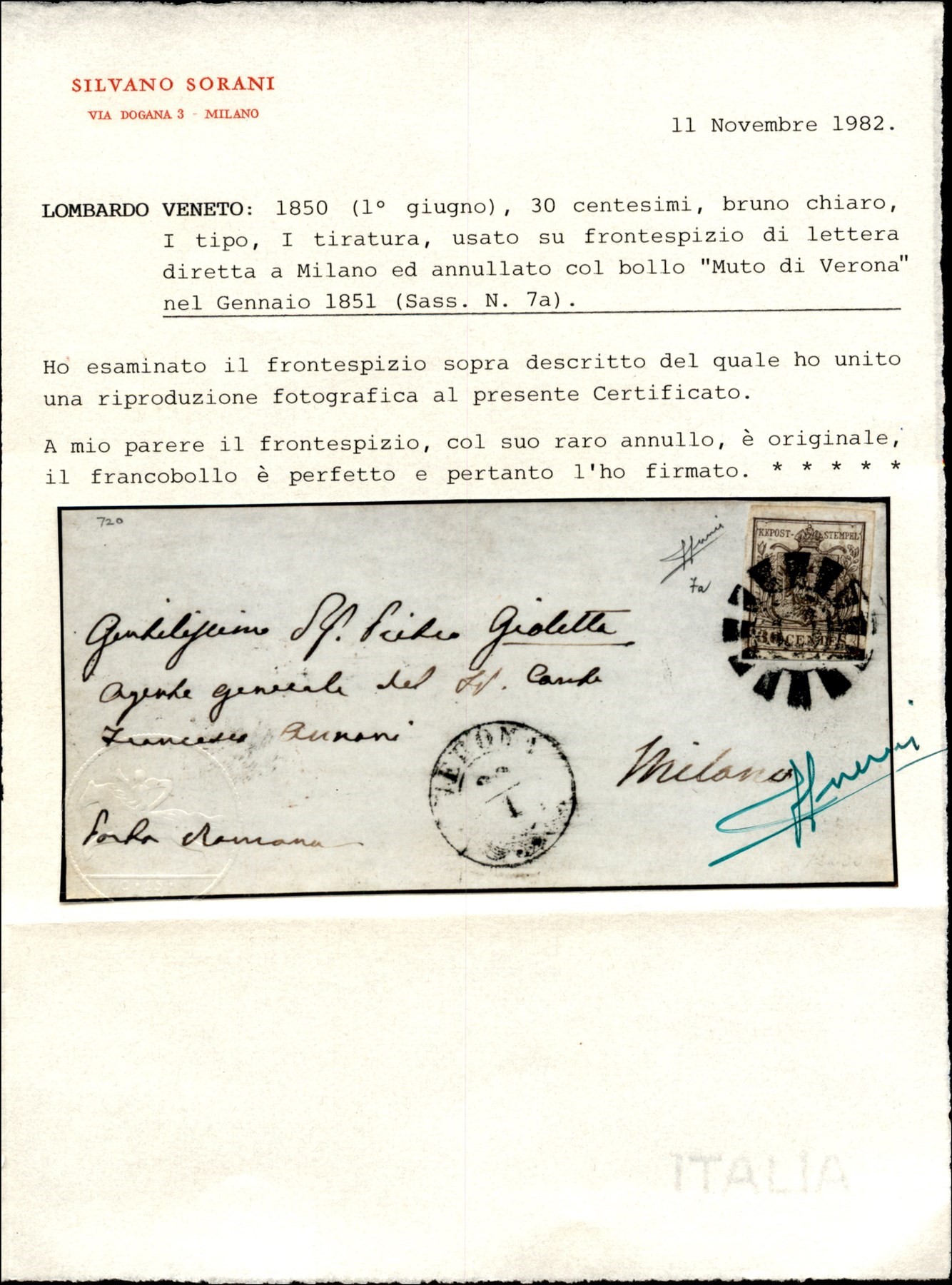 Italia / Antichi Stati Italiani / Lombardo Veneto / Posta Ordinaria