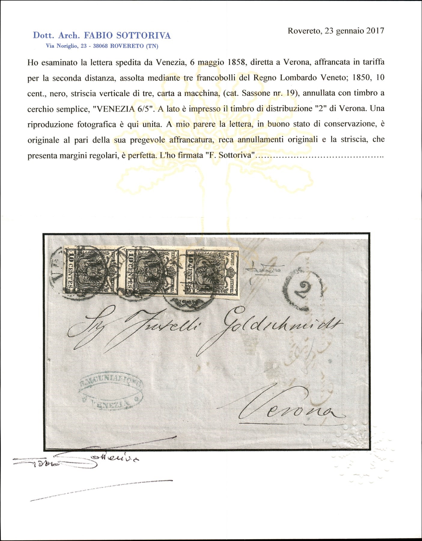 ITALIA / Antichi Stati Italiani / Lombardo Veneto / Posta ordinaria