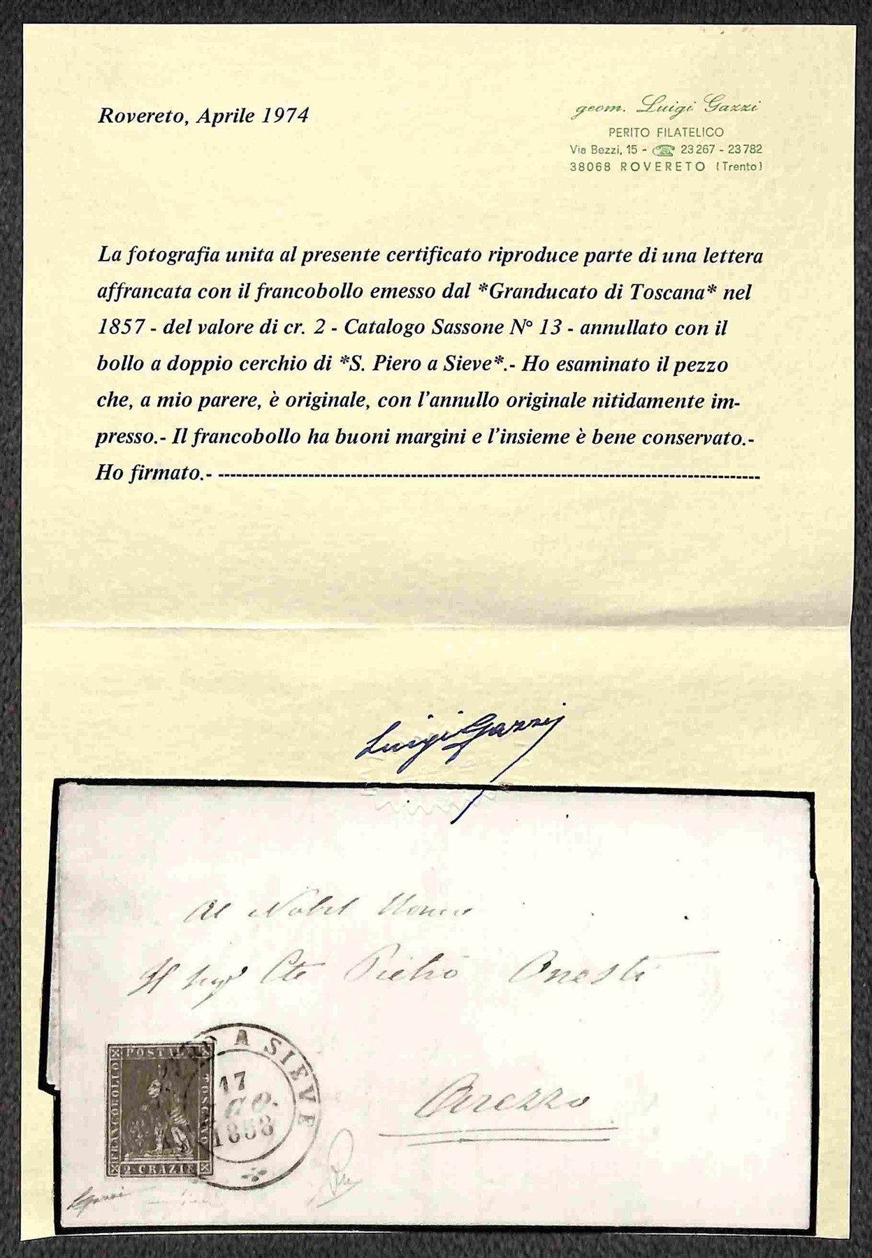 Italia / Antichi Stati Italiani / Toscana / Posta Ordinaria