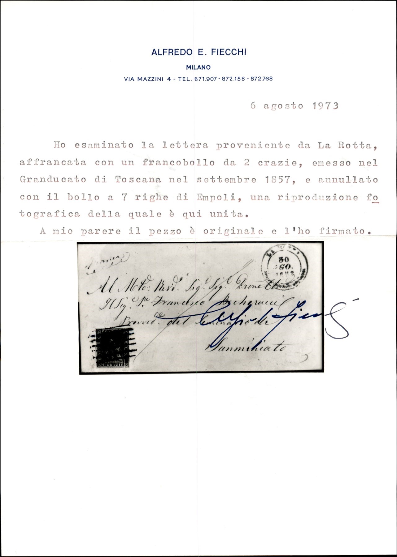 Italia / Antichi Stati Italiani / Toscana / Posta Ordinaria