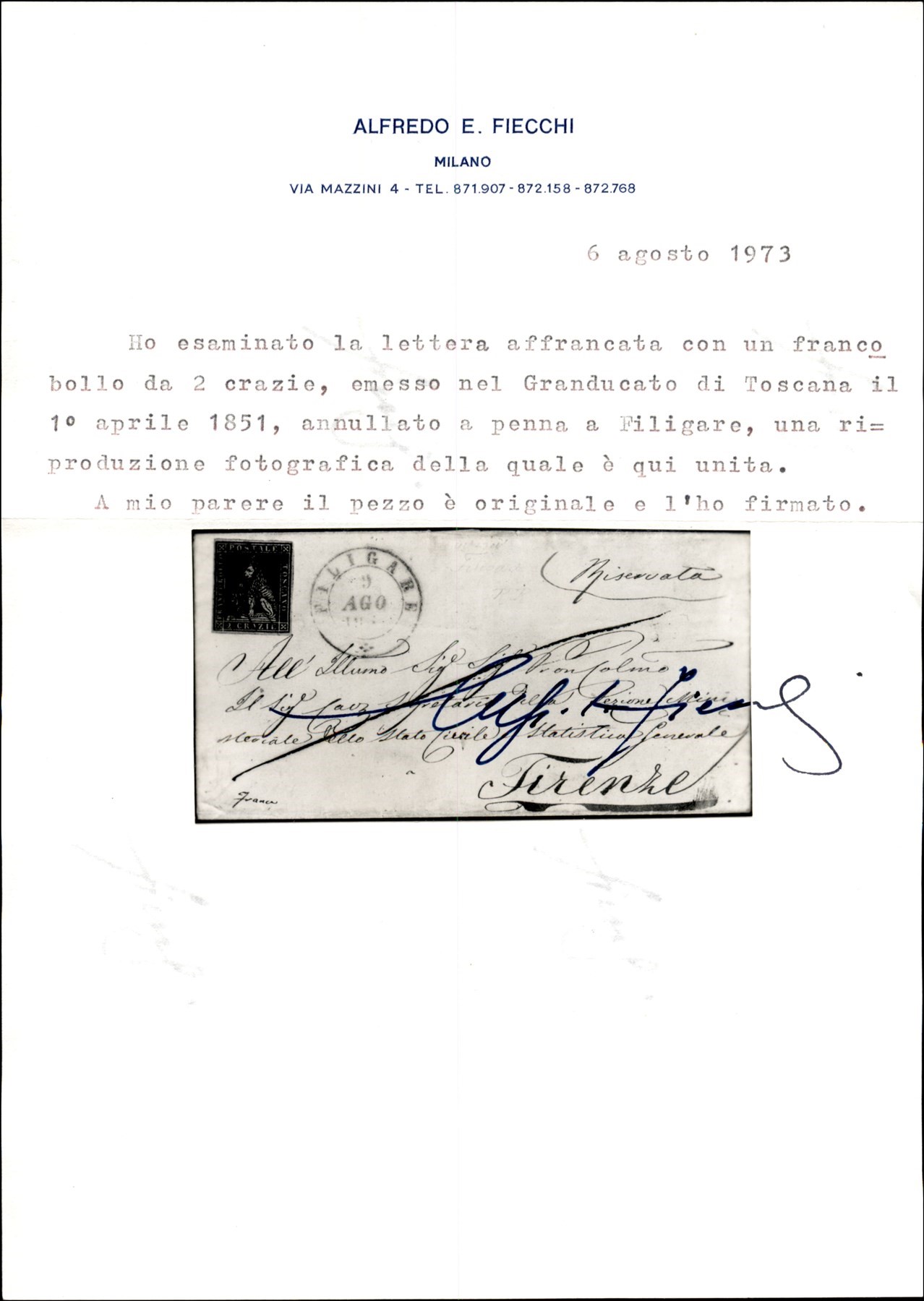 Italia / Antichi Stati Italiani / Toscana / Posta Ordinaria