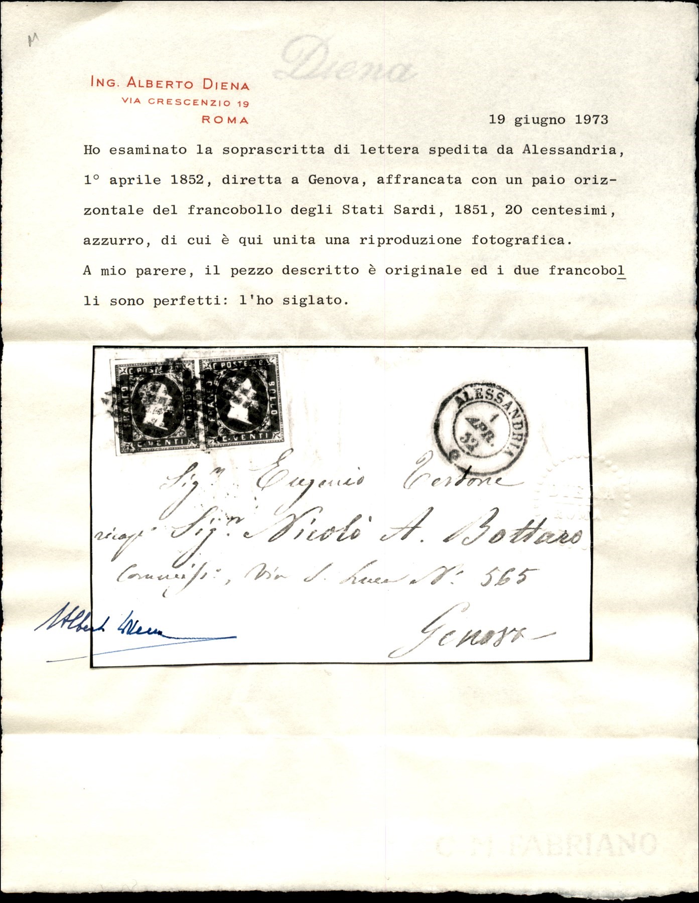 Italia / Antichi Stati Italiani / Sardegna / Posta Ordinaria