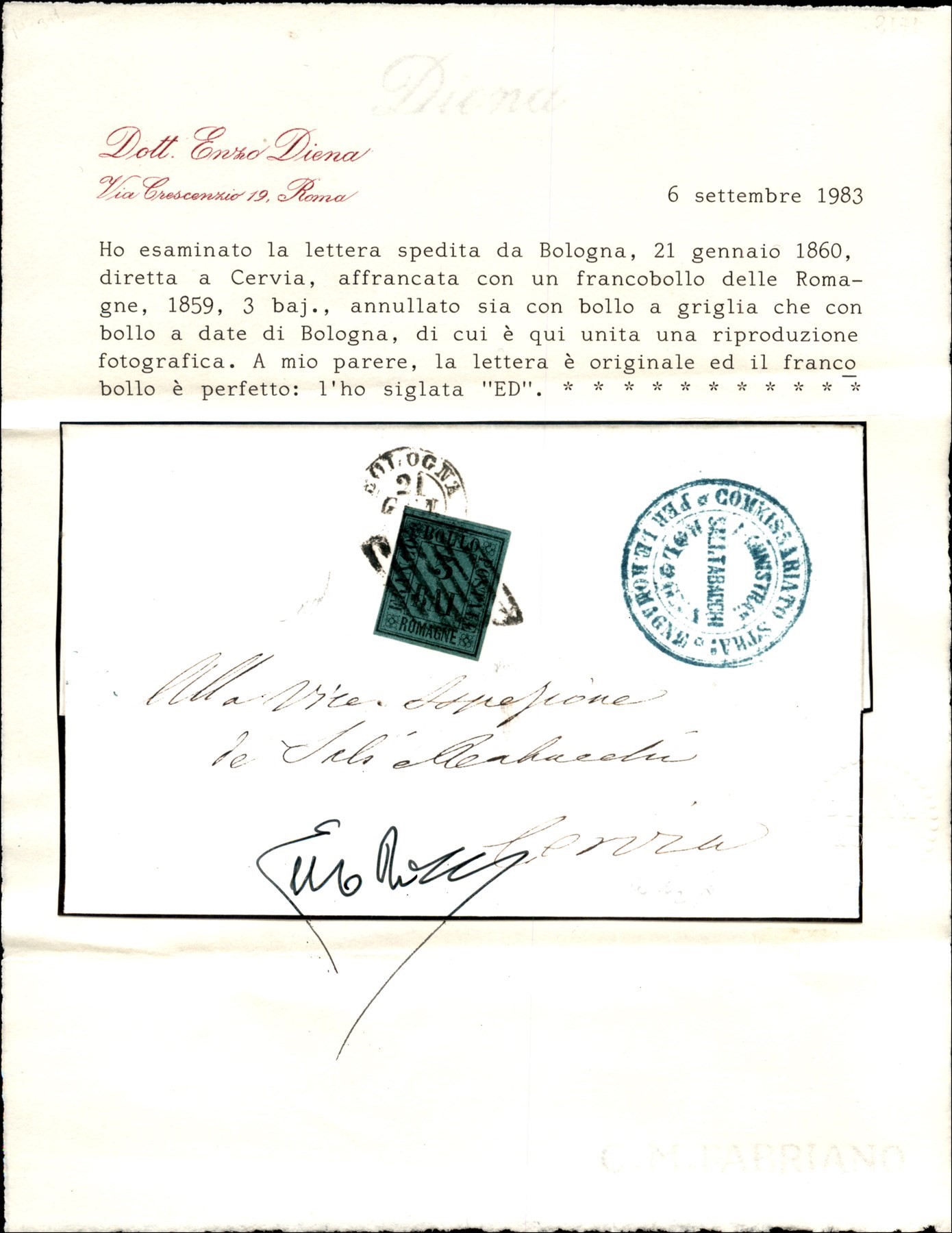 ITALIA / Antichi Stati Italiani / Romagne / Posta ordinaria