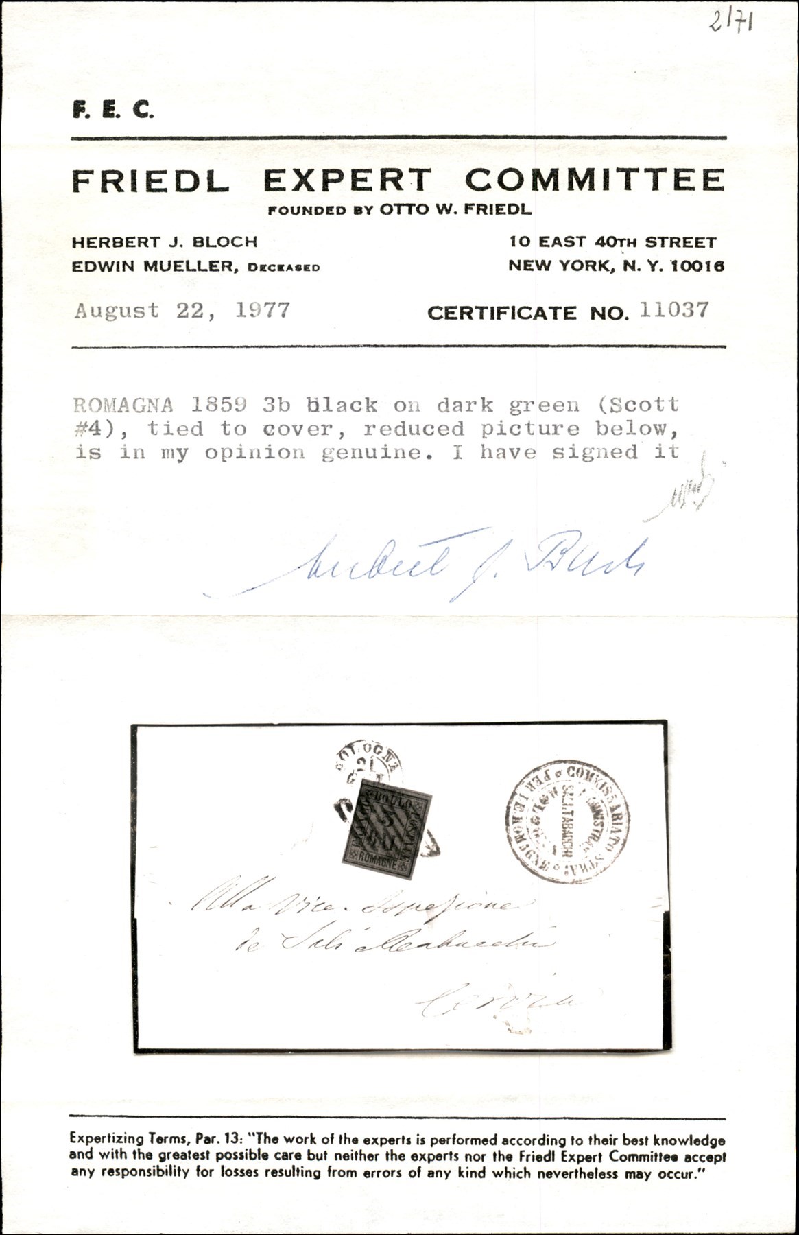 ITALIA / Antichi Stati Italiani / Romagne / Posta ordinaria