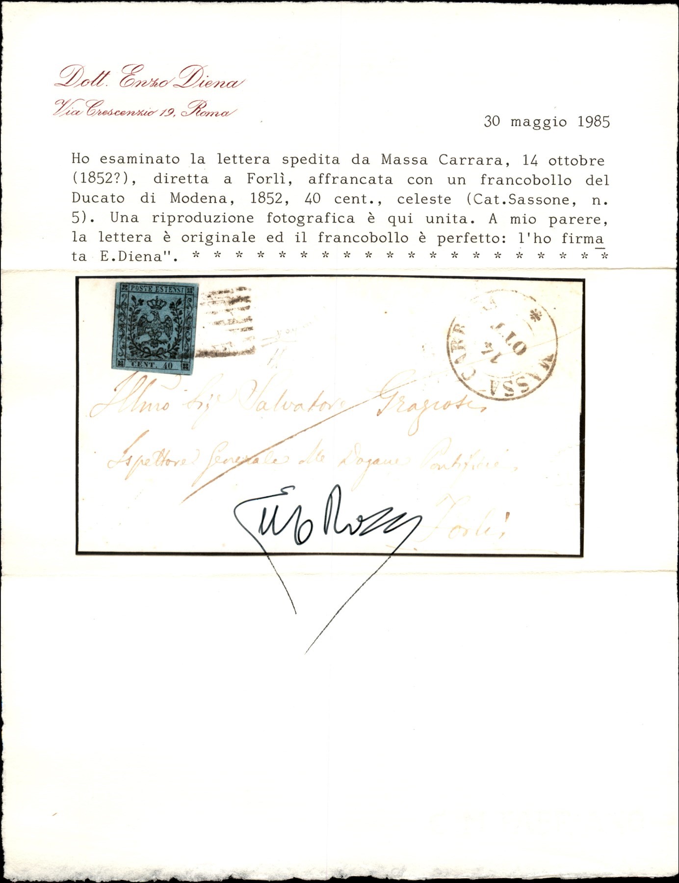 ITALIA / Antichi Stati Italiani / Modena / Posta ordinaria