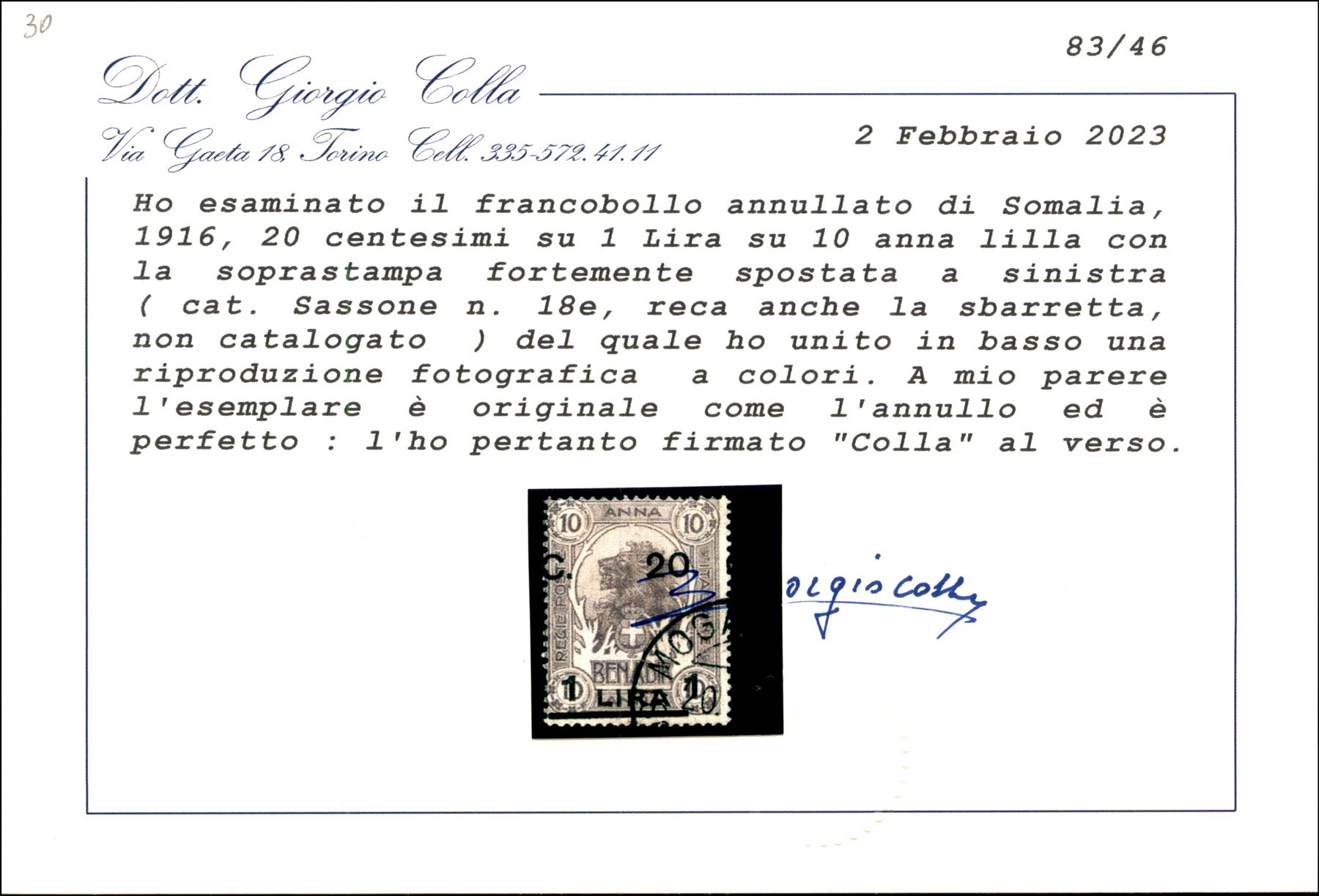Italia / Colonie / Somalia