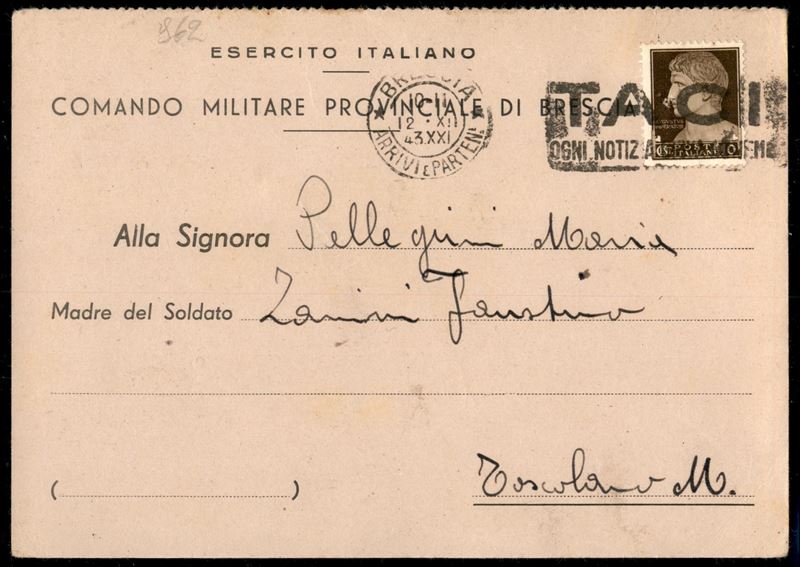 Italia / Rsi / Posta Militare
