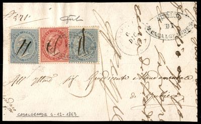Italia / Regno / Vittorio Emanuele II / Posta Ordinaria
