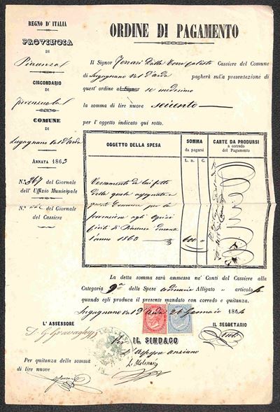 Italia / Regno / Vittorio Emanuele II / Posta Ordinaria