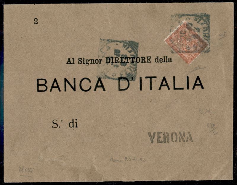 Italia / Regno / Vittorio Emanuele II / Perfin