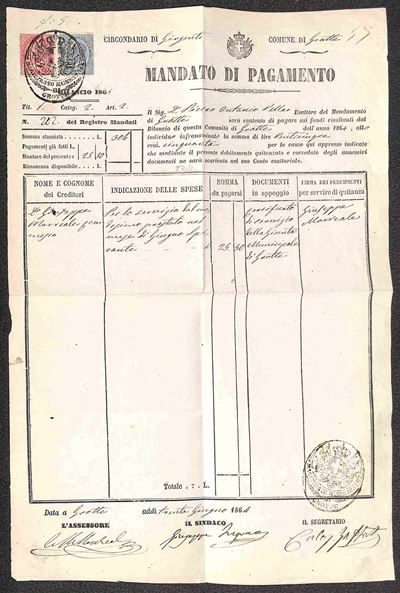 Italia / Regno / Vittorio Emanuele II / Posta Ordinaria