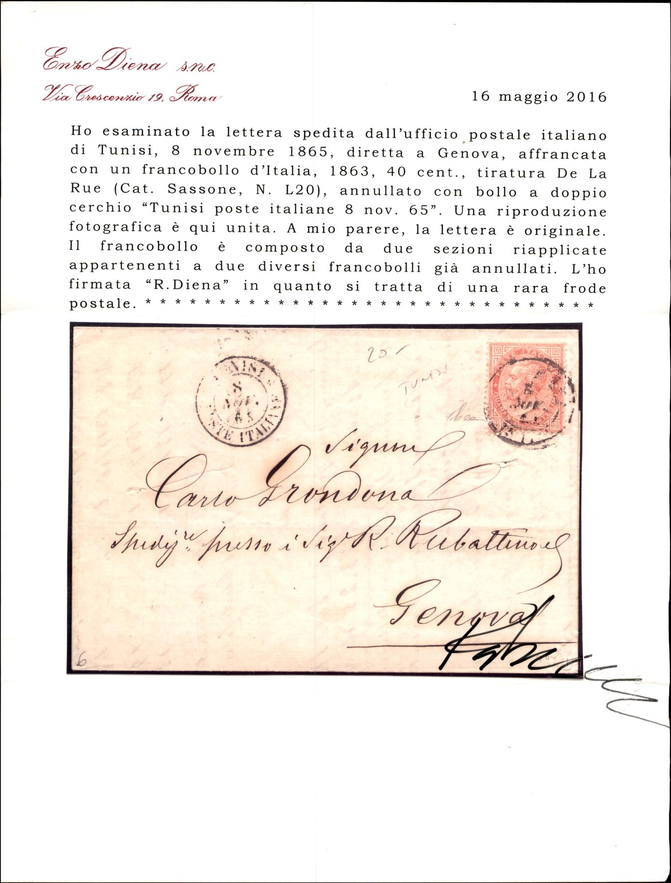 Italia / Uffici Postali All'estero / Posta Ordinaria