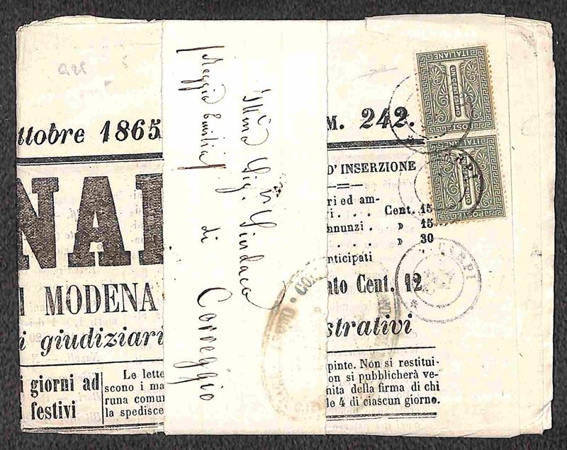 Italia / Regno / Vittorio Emanuele II / Posta Ordinaria