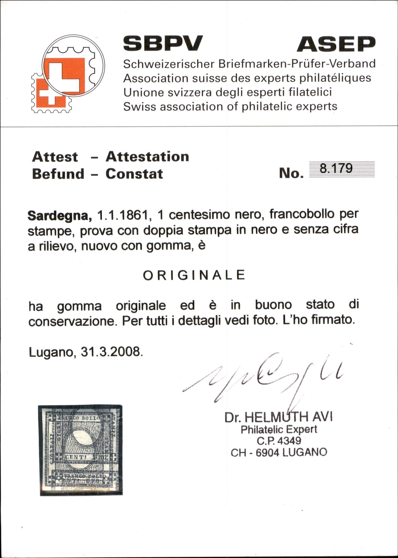 Italia / Antichi Stati Italiani / Sardegna / Posta Ordinaria
